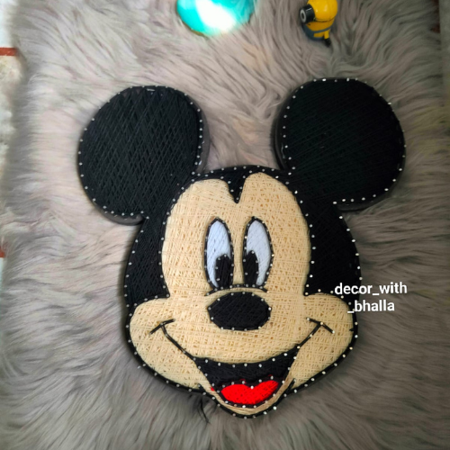 Micky Mouse string art