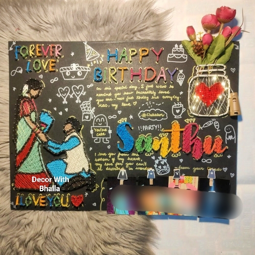 Grand birthday present- all in one string art