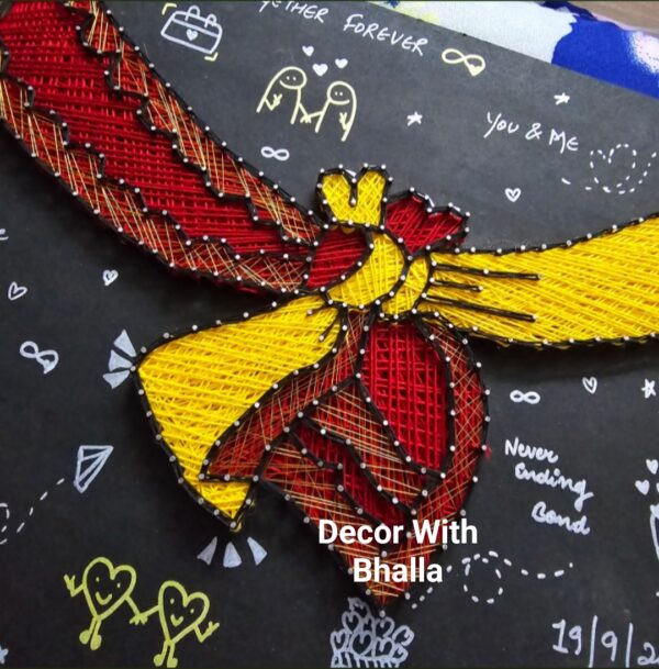 A lifetime wedding knot: Gathbandhan string art