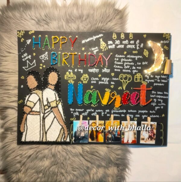 Moon light birthday string art