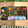 Family birthday string art