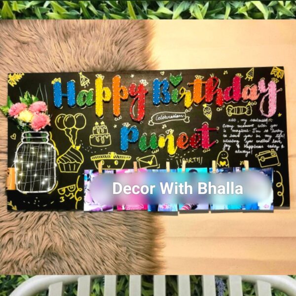 Family birthday string art