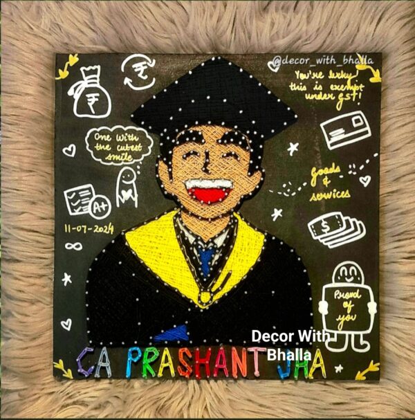 Depiction of flames- personalized portrait
