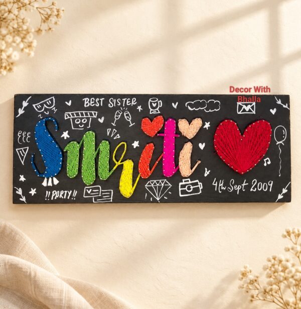 Single Name plate- String Art