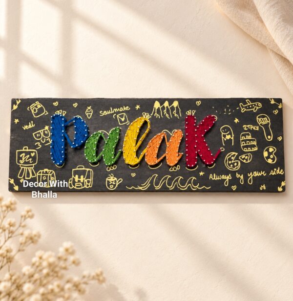 Single Name plate- String Art