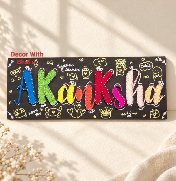 Single Name plate- String Art