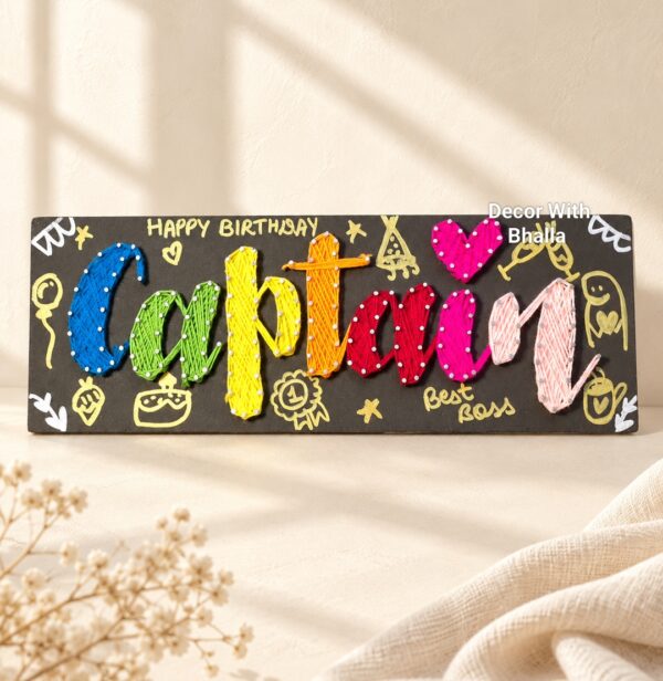 Single Name plate- String Art