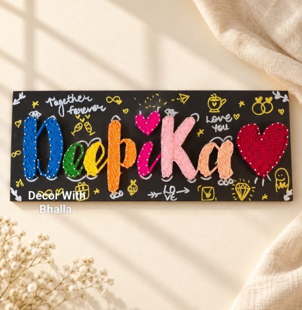 Single Name plate- String Art
