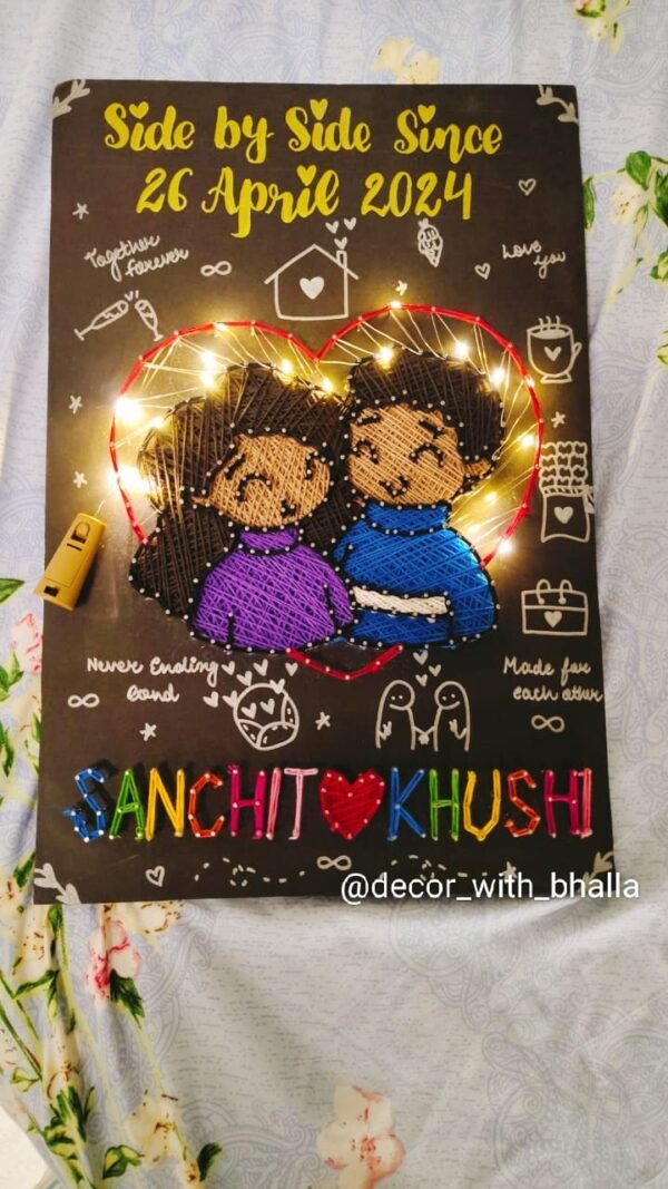 A lifelong bond string art