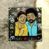 Depiction of flames- personalized portrait