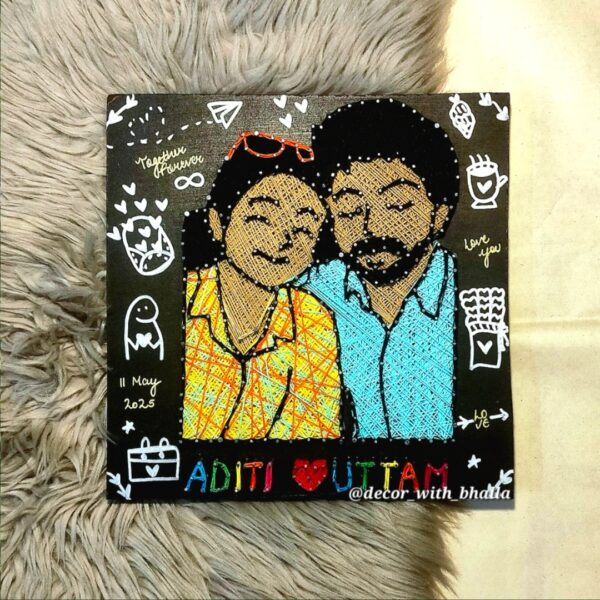 Depiction of flames- personalized portrait