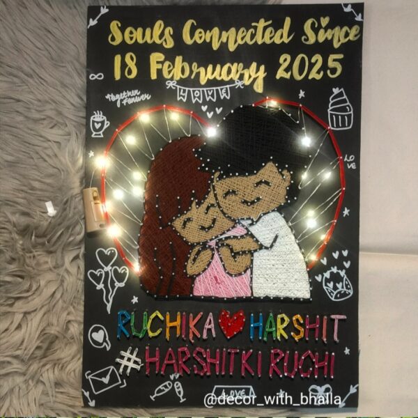 A heartfelt small hug: Couple name