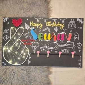 Korean BTS heart- birthday string art
