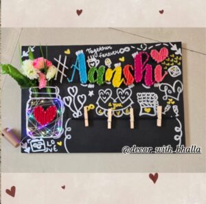 Our hashtag wall art