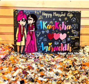 Bride & Groom- Personalised Wedding string art