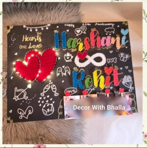 Two hearts one love: couple infinite togetherness string art