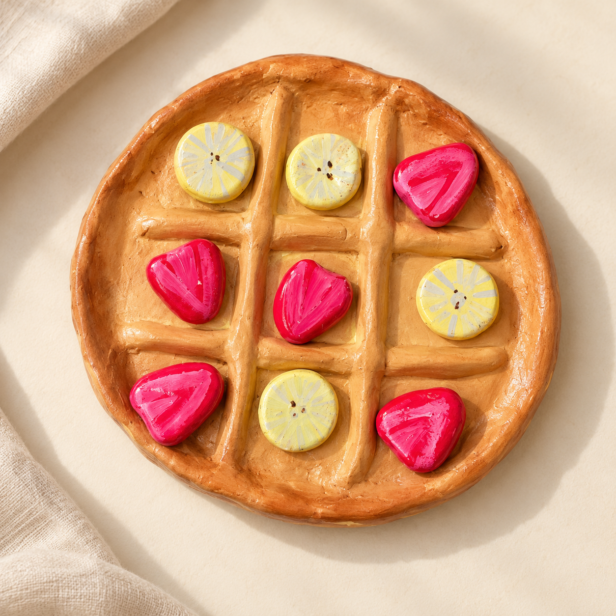 Tic tac toe pancake